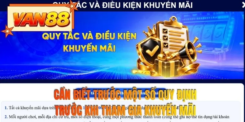 Cần biết trước một số quy định trước khi tham gia khuyến mãi
