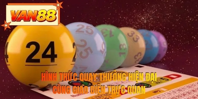 Hình thức quay thưởng hiện đại cùng giao diện trực quan
