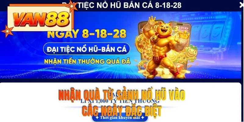 Nhận quà từ sảnh nổ hũ vào các ngày đặc biệt
